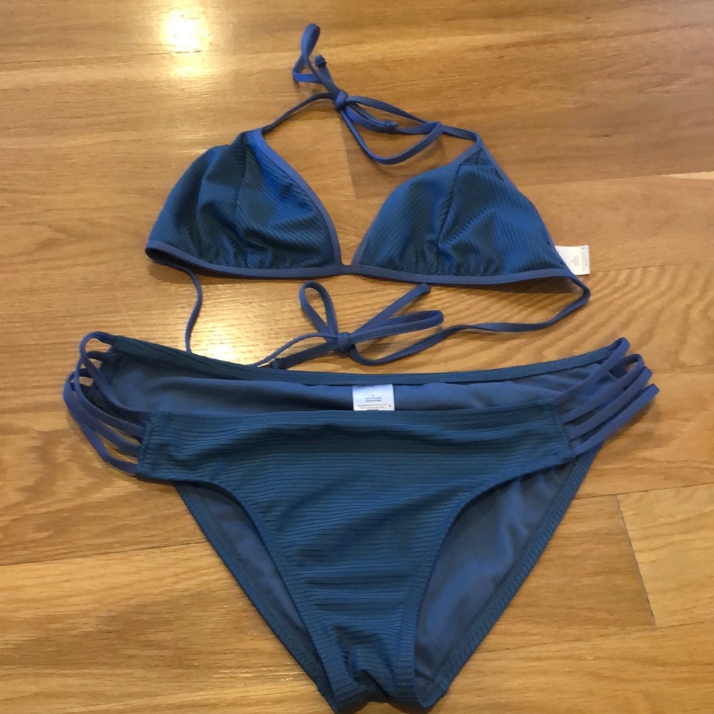 Blue bikini set